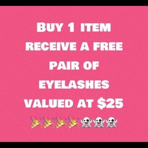 Free real Siberian mink eyelashes with purchase!